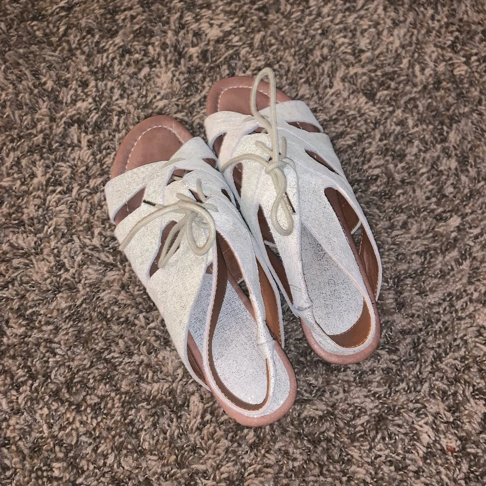 Donald J Pliner Dali Lace Up Sandal Wedge Size 8.5